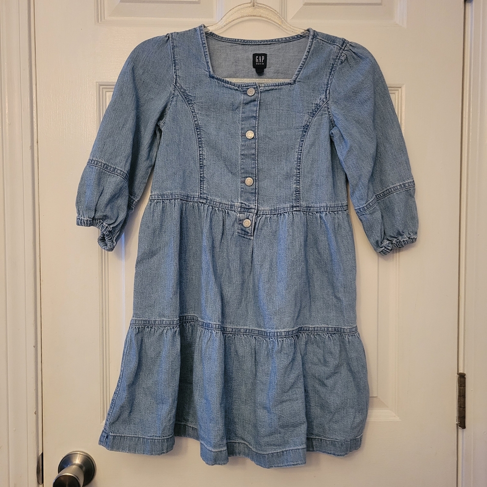 GAP Denim Blue Girls Large Dress